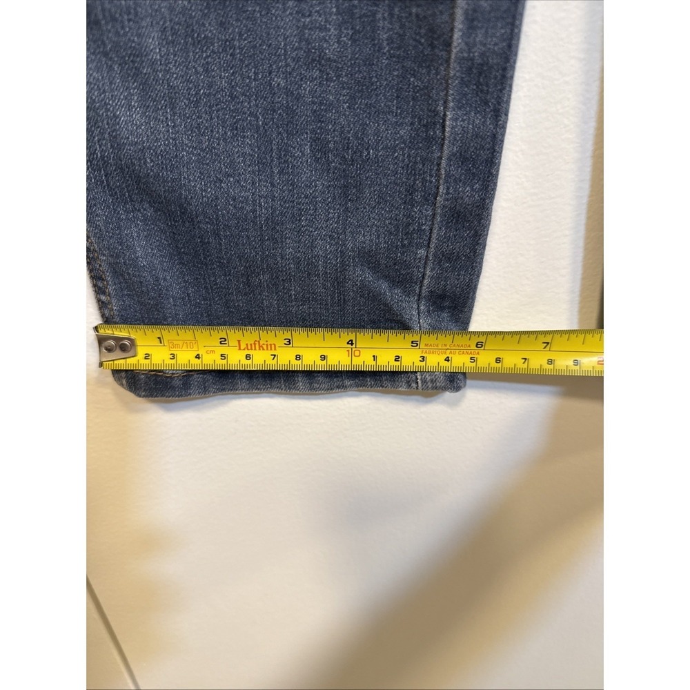 Gap Crop Slouchy Industrial Overalls Size SMALL Denim Dark Blue Jean Faded Y2K - Picture 15 of 16